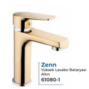 Zenn Yüksek Lavabo Bataryası Altın Tema