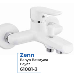 Zenn Banyo Bataryası Beyaz